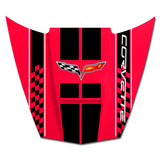 Corvette C6 Car Hood Wall Decor American Made, American Steel, 3 Sizes