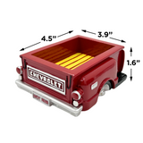 Chevy Step Side Coin Holder, Card Holder, Desk Organizer, 4.5 x 3.9 x 1.6 inches.