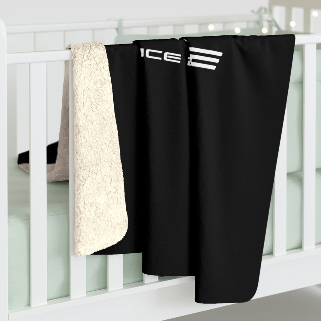 C6 Corvette 50 x 60 inch Super Soft Sherpa Fleece Blanket, Black