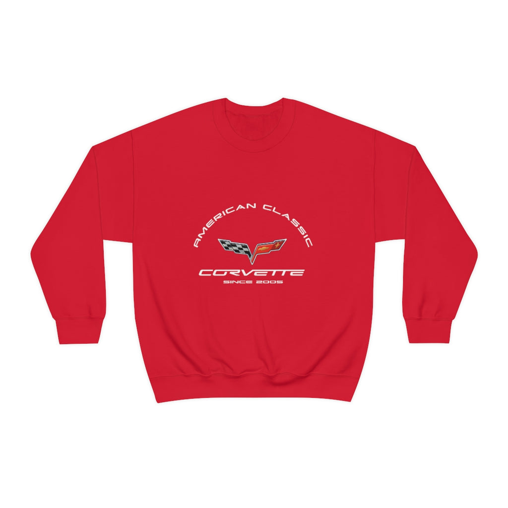 C6 Corvette Unisex Crew Neck Sweatshirt, Heavy Duty Pullover, Muscle Car Apparel, Chevy Enthusiast Gift, Classic Corvette Sweatshirt for Car Lovers