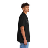 C3 Chevy Corvette Men's Hawaiian Shirt, Short Sleeve Button-Up with Chest Pocket, Classic Car Lover Gift and Casual Cruise Apparel