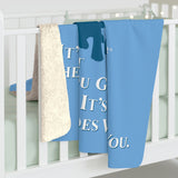 Dog is Good Never Travel Alone 50 x 60 inch Produced in the USA Sherpa Fleece Blanket