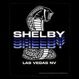 Carroll Shelby Cobra Cascading Repeat Logo Fleece Personalized Fleece Blanket Sherpa 50