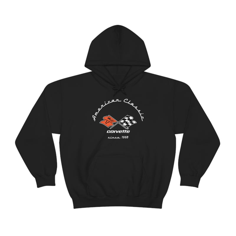 C3 Corvette Hoodie, Heavy Blend Hooded Sweatshirt, Unisex Pullover for Classic Car Fans, Chevy Enthusiast Gift, Vintage Auto Apparel