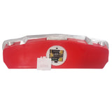 1964.5 Ford Mustang Wandregal vorne in klassischem Rot mit batteriebetriebenen LED-Scheinwerfern