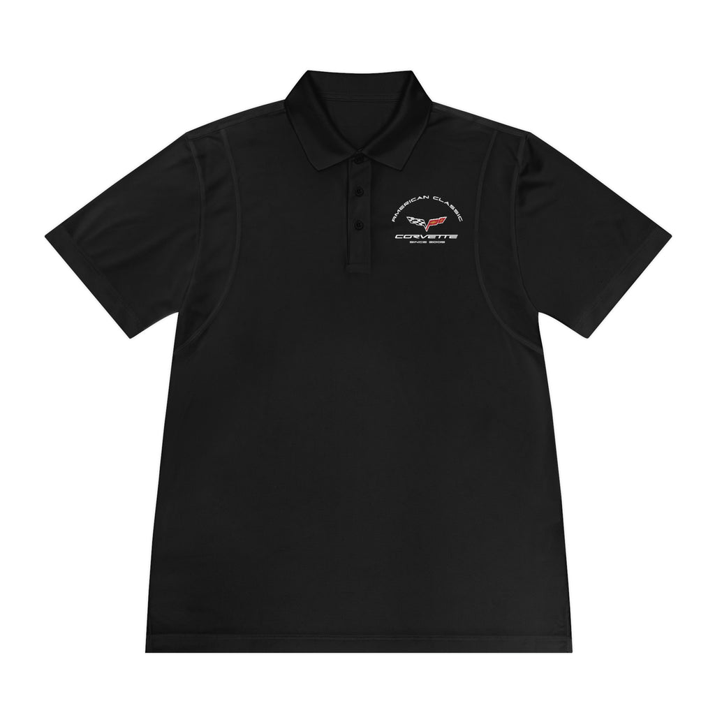 Chevy C6 Corvette Men's Sport Polo Shirt, Classic Performance Apparel for Car Enthusiasts