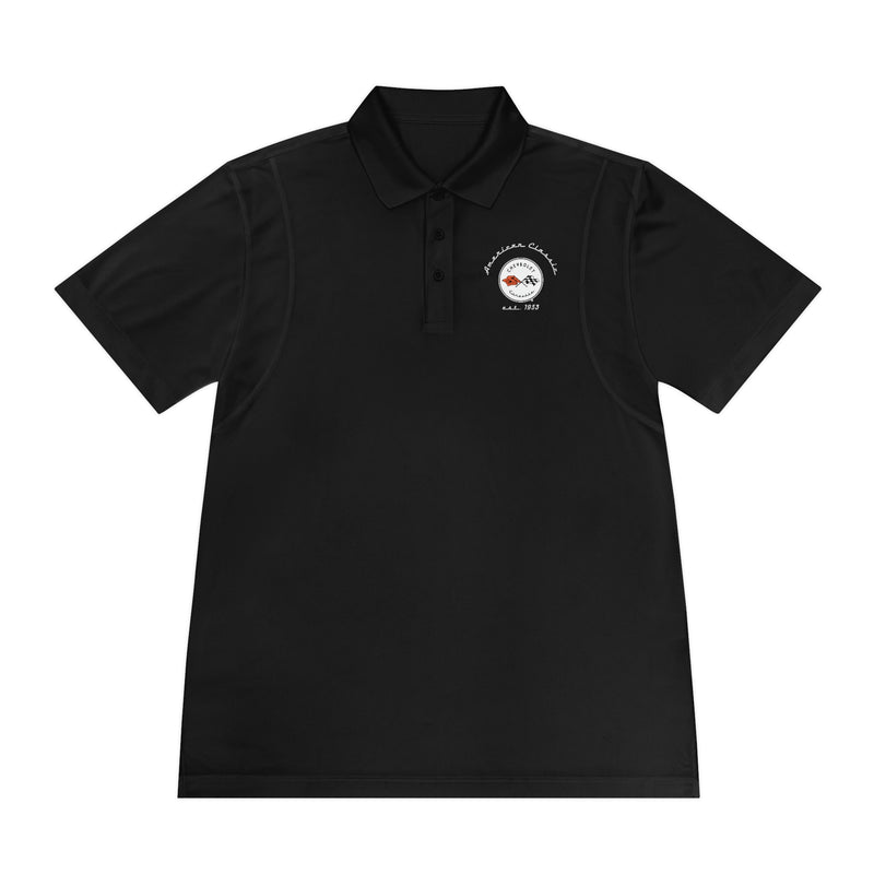 Chevy C1 Corvette Men's Sport Polo Shirt, Classic Performance Apparel for Car Enthusiasts