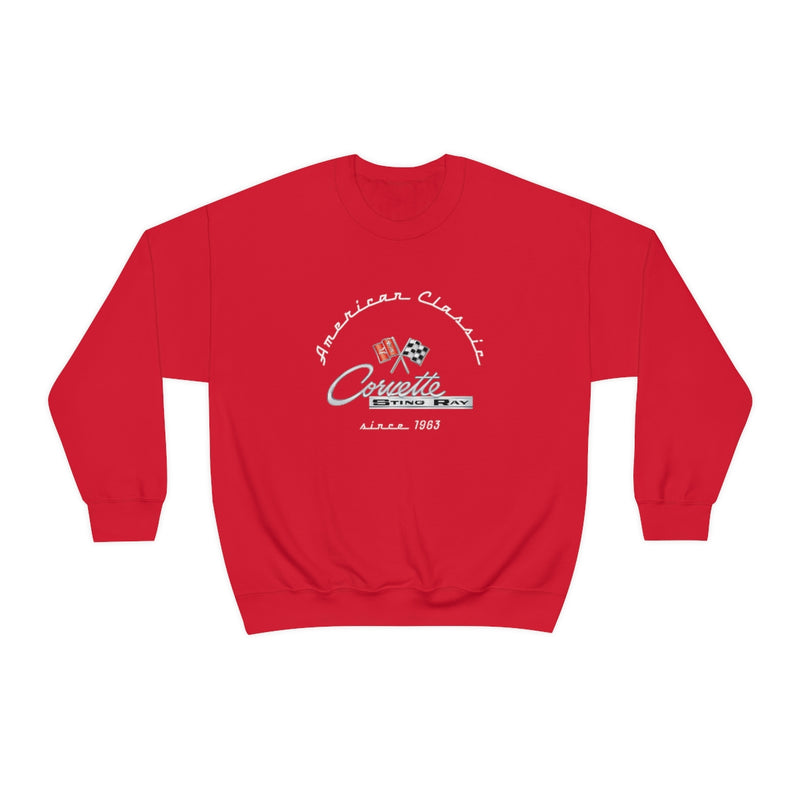 C2 Corvette Stingray Unisex Crew Neck Sweatshirt, Heavy Duty Long Sleeve Pullover, Muscle Car Apparel, Chevy Enthusiast Gift, Classic Corvette Sweatshirt