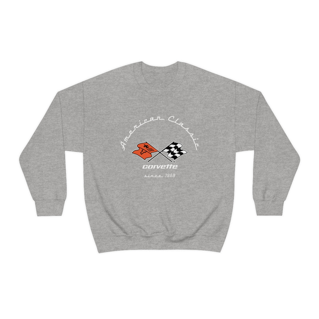 C3 Corvette Unisex Crew Neck Sweatshirt, Heavy Duty Pullover, Muscle Car Apparel, Chevy Enthusiast Gift, Classic Corvette Sweatshirt for Car Lovers