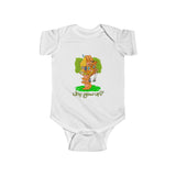 Rubes Cartoons Why Grow Up Treehouse 100% Cotton Infant Baby Bodysuit, Printed in the USA