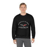 C6 Corvette Unisex Crew Neck Sweatshirt, Heavy Duty Pullover, Muscle Car Apparel, Chevy Enthusiast Gift, Classic Corvette Sweatshirt for Car Lovers