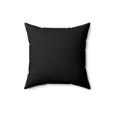 C6 Polyester 16 x 16 Zoll quadratisches Kissen, Schwarz