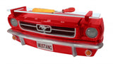 1964.5 Ford Mustang Wandregal vorne in klassischem Rot mit batteriebetriebenen LED-Scheinwerfern