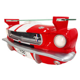 1966 Carroll Shelby GT350 - Floating Shelf w/Working Headlights, Red with White Stripes