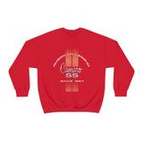 Chevy Camaro 1st Gen American Classic SS Red Stripes Unisex Crew Neck Heavy Duty Sweatshirt, Great Gift for Muscle Car Enthusiasts