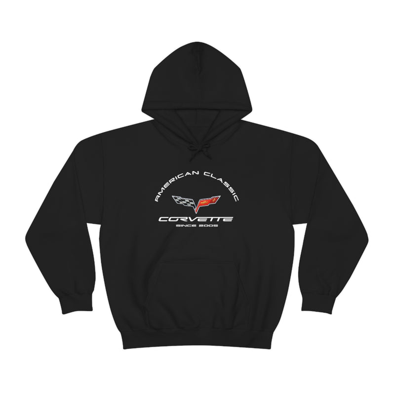 C6 Corvette Hoodie, Heavy Blend Hooded Sweatshirt, Unisex Pullover for Racing Fans, Chevrolet Corvette Gift, Classic Car Apparel