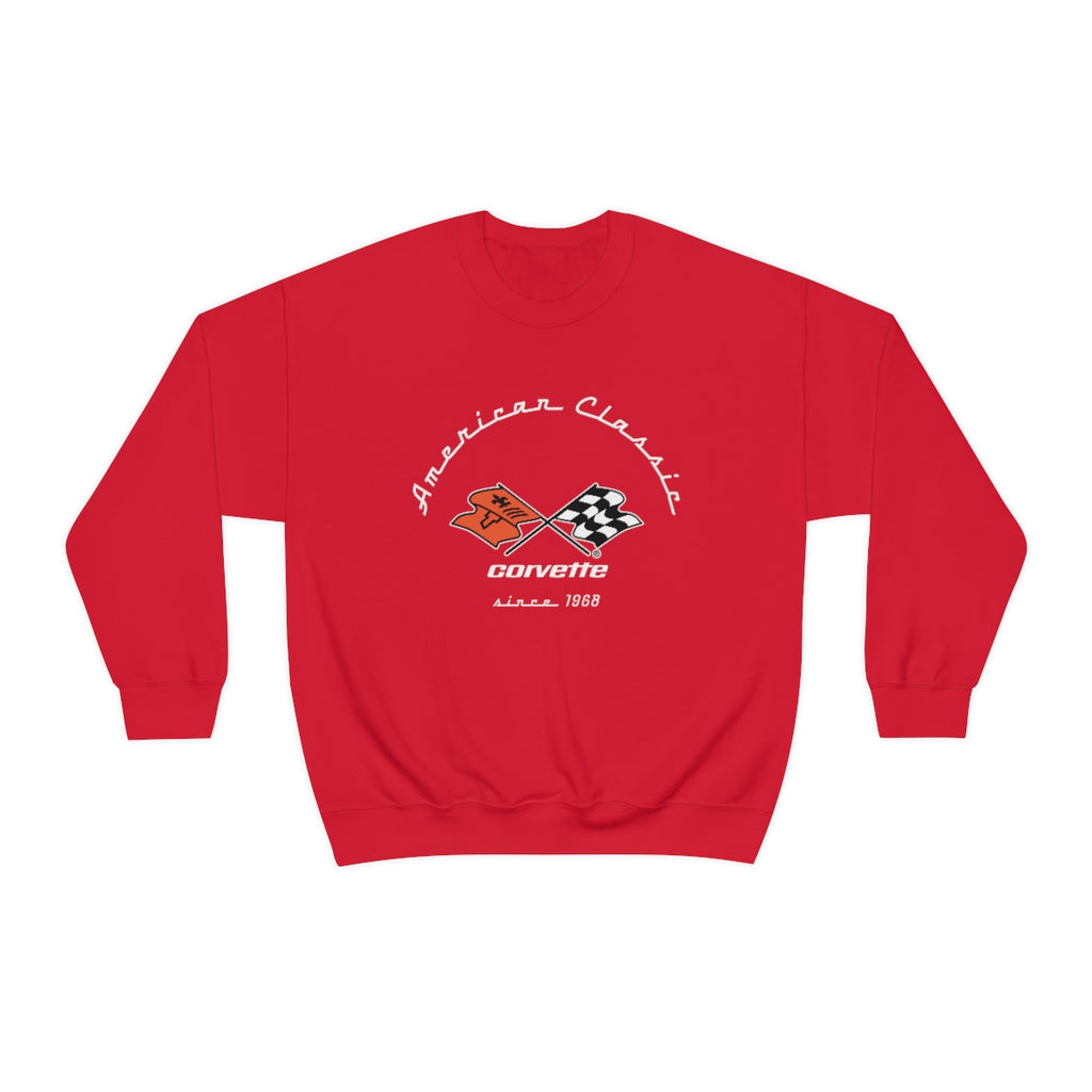 C3 Corvette Unisex Crew Neck Sweatshirt, Heavy Duty Pullover, Muscle Car Apparel, Chevy Enthusiast Gift, Classic Corvette Sweatshirt for Car Lovers
