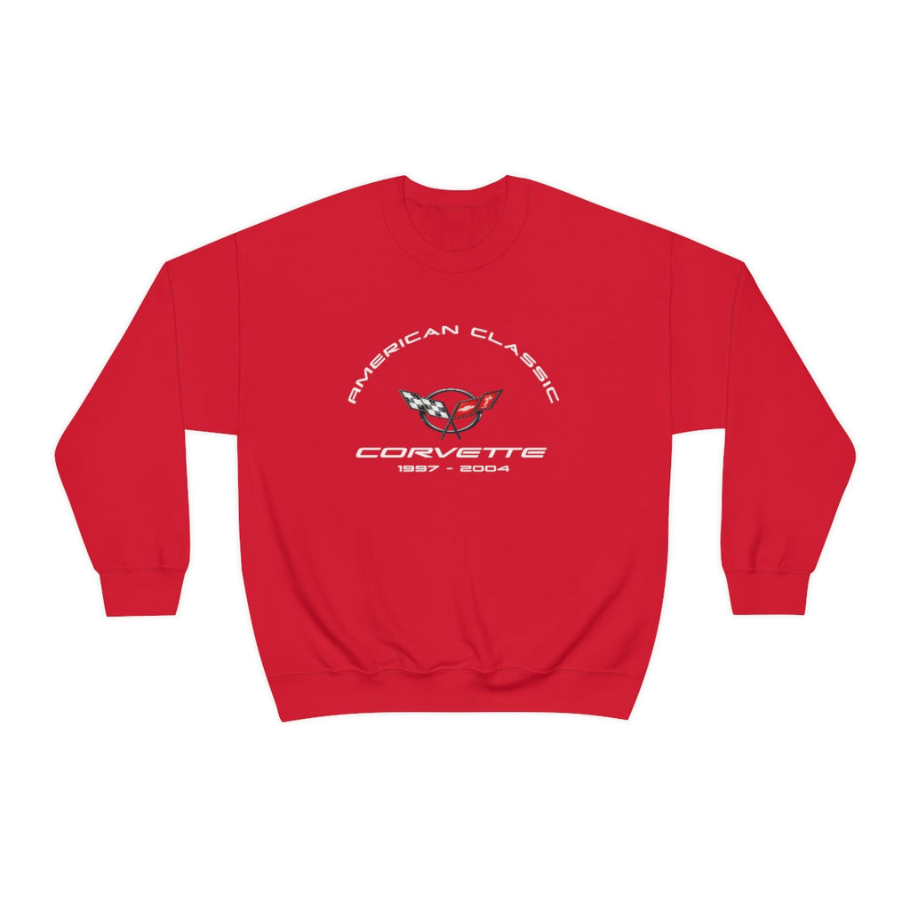 C5 Corvette Unisex Crew Neck Sweatshirt, Heavy Duty Pullover, Classic Muscle Car Apparel, Gift for Chevy Enthusiasts, Corvette Lover Sweatshirt