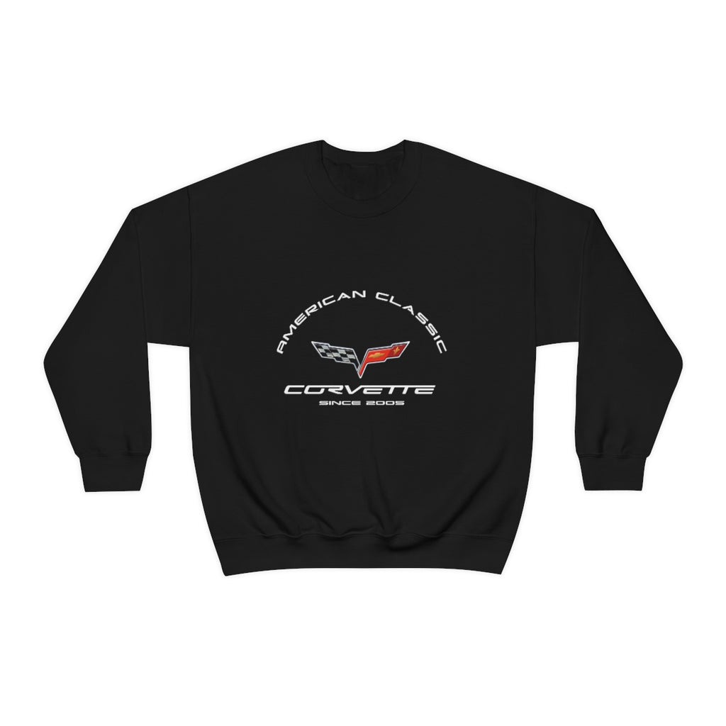 C6 Corvette Unisex Crew Neck Sweatshirt, Heavy Duty Pullover, Muscle Car Apparel, Chevy Enthusiast Gift, Classic Corvette Sweatshirt for Car Lovers