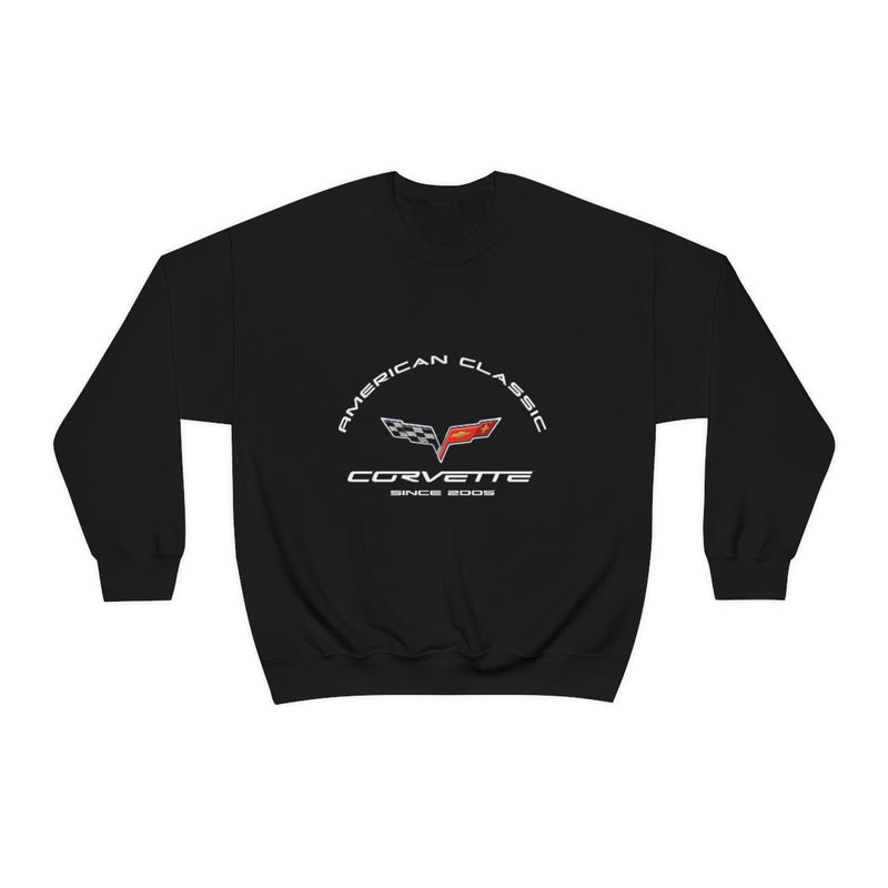 C6 Corvette Unisex Crew Neck Sweatshirt, Heavy Duty Pullover, Muscle Car Apparel, Chevy Enthusiast Gift, Classic Corvette Sweatshirt for Car Lovers