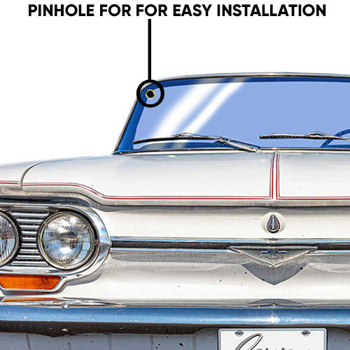 1964 Chevrolet Corvair Monza Convertible Front Bumper Metal Sign, Made in USA , 2 sizes, 20 Gauge Steel with Powder Coating for Durability and a High Gloss Finish