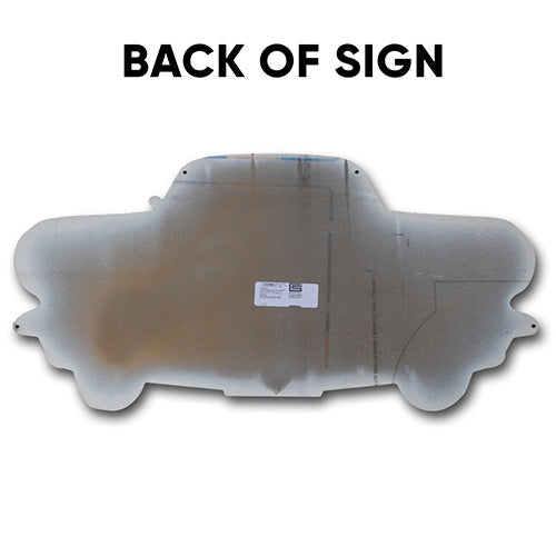 Carroll Shelby GT350 Front Bumper Metal Sign, 20-Gauge Powder Coated USA Steel, 2 sizes, Produced in the USA