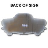 Carroll Shelby GT350 Front Bumper Metal Sign, 20-Gauge Powder Coated USA Steel, 2 sizes, Produced in the USA