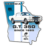 Carroll Shelby GT350 Georgia State USA Made 19 x 22 inch Metal Sign, using 20-Gauge American Made Steel