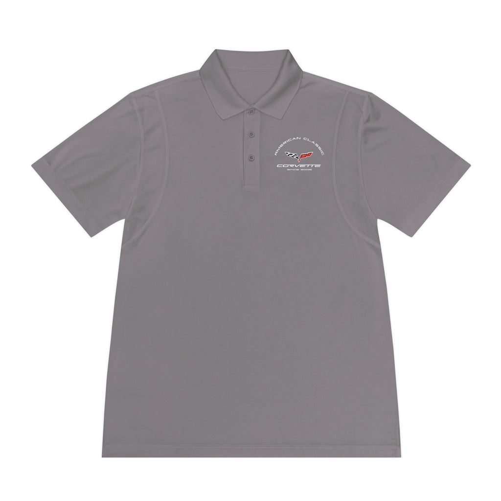 Chevy C6 Corvette Men's Sport Polo Shirt, Classic Performance Apparel for Car Enthusiasts