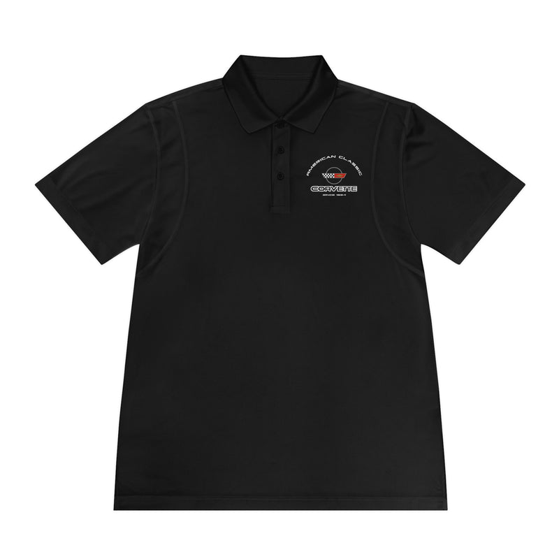 Chevy C4 Corvette Men's Sport Polo Shirt, Classic Performance Apparel for Car Enthusiasts