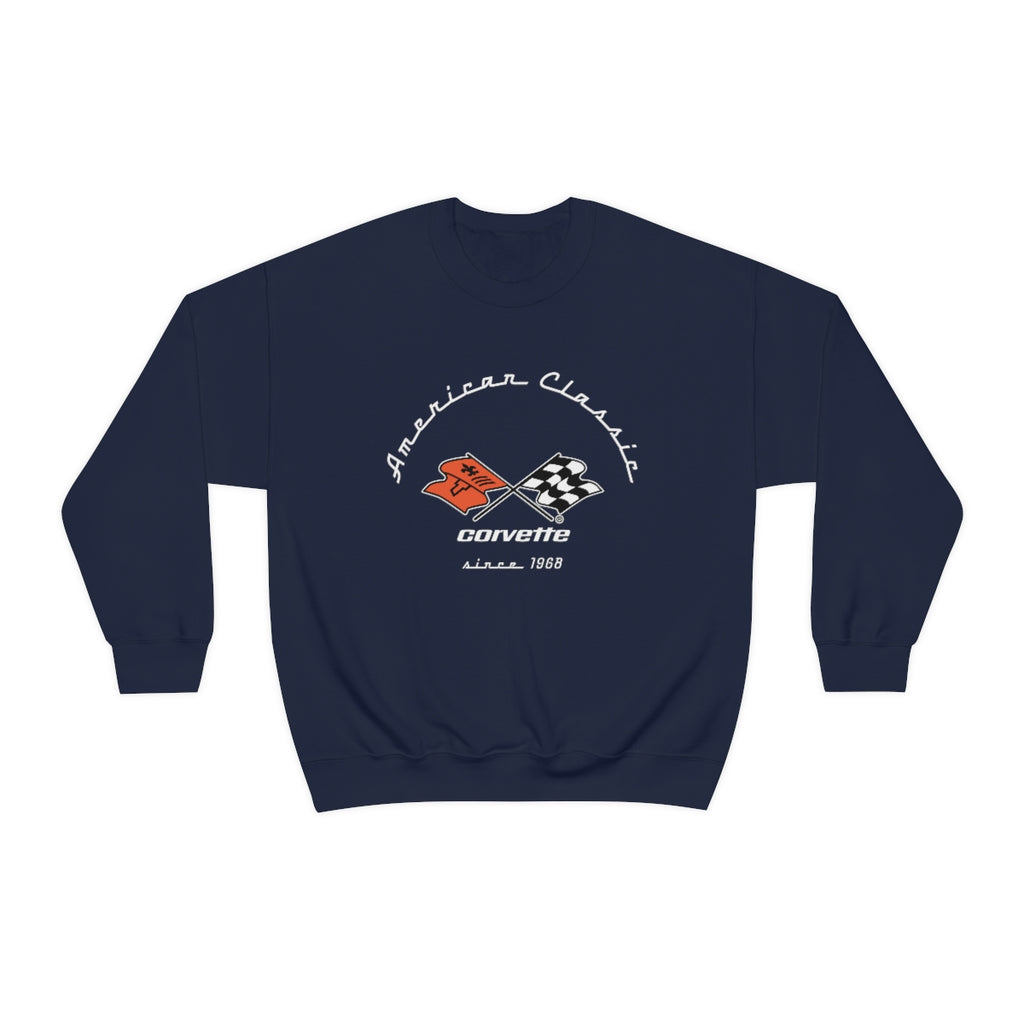 C3 Corvette Unisex Crew Neck Sweatshirt, Heavy Duty Pullover, Muscle Car Apparel, Chevy Enthusiast Gift, Classic Corvette Sweatshirt for Car Lovers