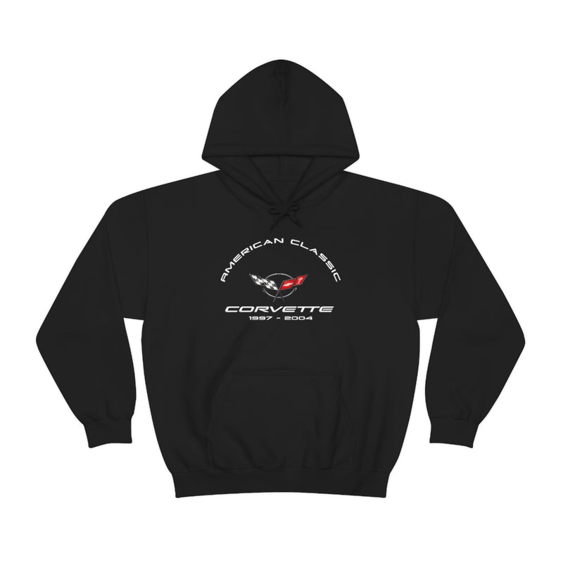 C5 Corvette Hoodie, Heavy Blend Hooded Sweatshirt, Unisex Pullover for Car Enthusiasts, Great Gift for Chevy Fans and Classic Sports Car Lovers