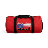 Dog is Good Stand for America Red Duffel Bag, Officially Licensed and Produced in the USA