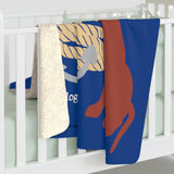 Dog is Good Never Boat Alone 50 x 60 inch Produced in the USA Sherpa Fleece Blanket