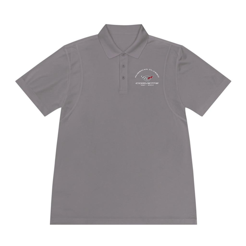Chevy C5 Corvette Men's Sport Polo Shirt, Classic Performance Apparel for Car Enthusiasts