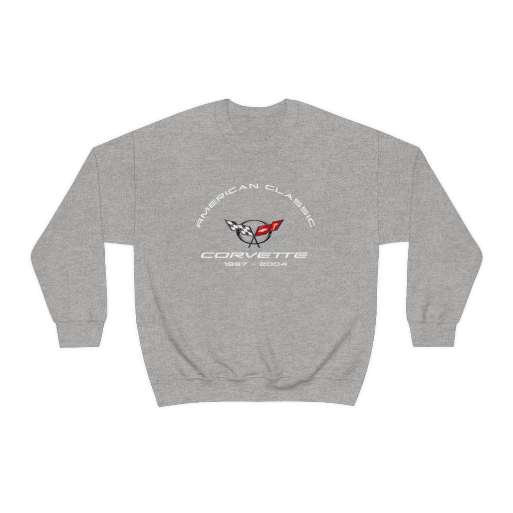 C5 Corvette Unisex Crew Neck Sweatshirt, Heavy Duty Pullover, Classic Muscle Car Apparel, Gift for Chevy Enthusiasts, Corvette Lover Sweatshirt
