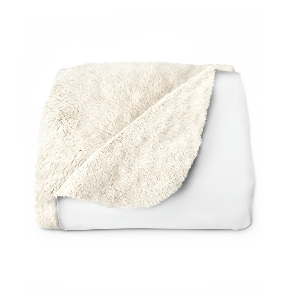 Dog is Good American Tradition Puppy with American Flag White Fleece Blanket,  Officially Licensed and Produced in the USA