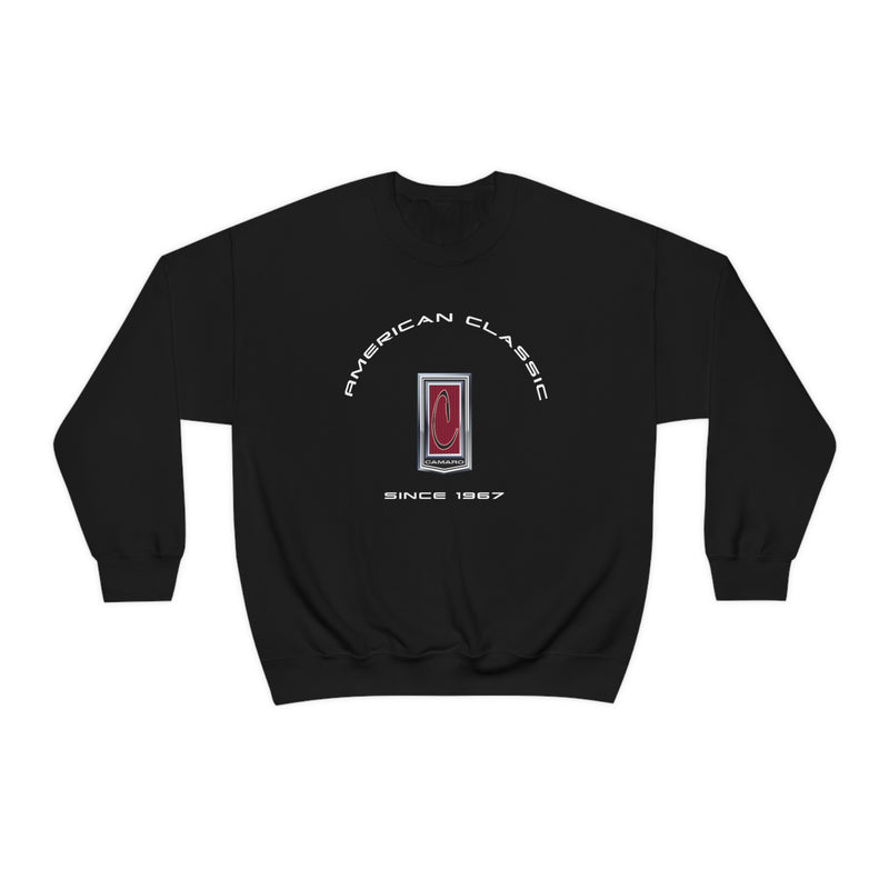 Chevy Camaro 1st Gen American Classic Unisex Crew Neck Heavy Duty Sweatshirt, Great Gift for Car Enthusiasts and Muscle Car Fans
