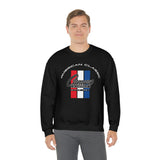 Chevy Camaro 1st Gen Three-Color Stripe Unisex Sweatshirt, Heavy Duty Crew Neck, Great Gift for Chevy Lovers, Classic Car Fans, and Enthusiasts
