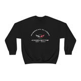 C5 Corvette Unisex Crew Neck Sweatshirt, Heavy Duty Pullover, Classic Muscle Car Apparel, Gift for Chevy Enthusiasts, Corvette Lover Sweatshirt