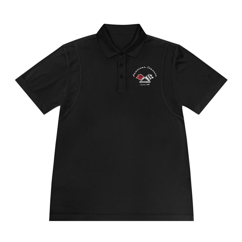 Chevy C3 Corvette Men's Sport Polo Shirt, Classic Performance Apparel for Car Enthusiasts
