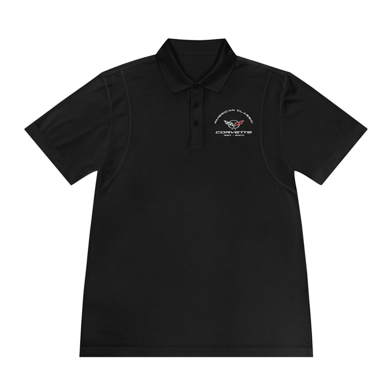 Chevy C5 Corvette Men's Sport Polo Shirt, Classic Performance Apparel for Car Enthusiasts