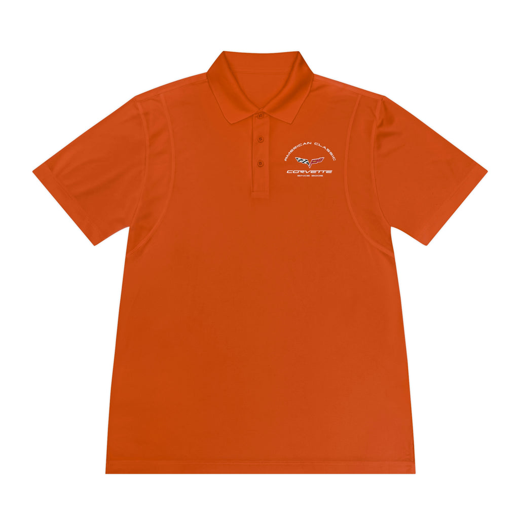 Chevy C6 Corvette Men's Sport Polo Shirt, Classic Performance Apparel for Car Enthusiasts