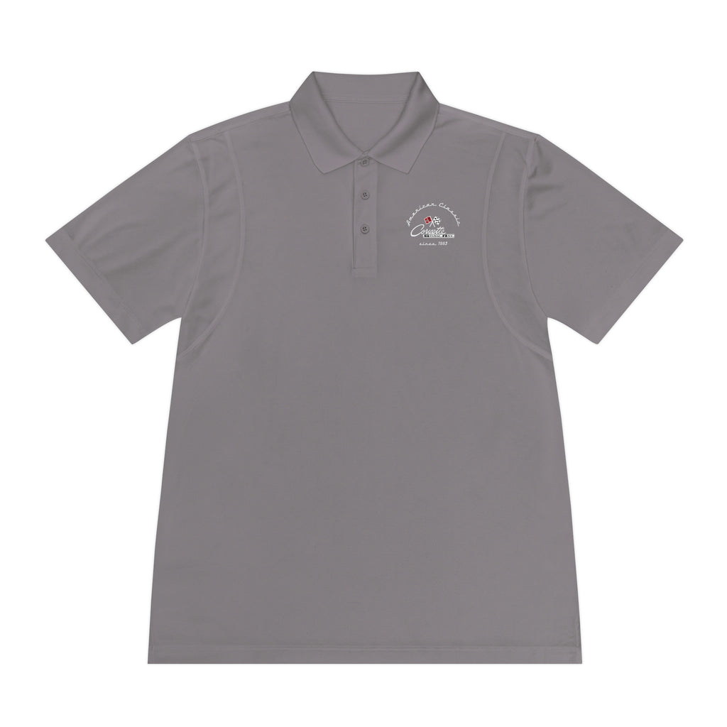 Chevy C2 Corvette Men's Sport Polo Shirt, Classic Performance Apparel for Car Enthusiasts