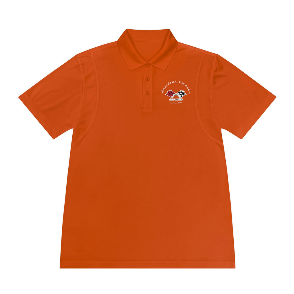 Chevy C3 Corvette Men's Sport Polo Shirt, Classic Performance Apparel for Car Enthusiasts