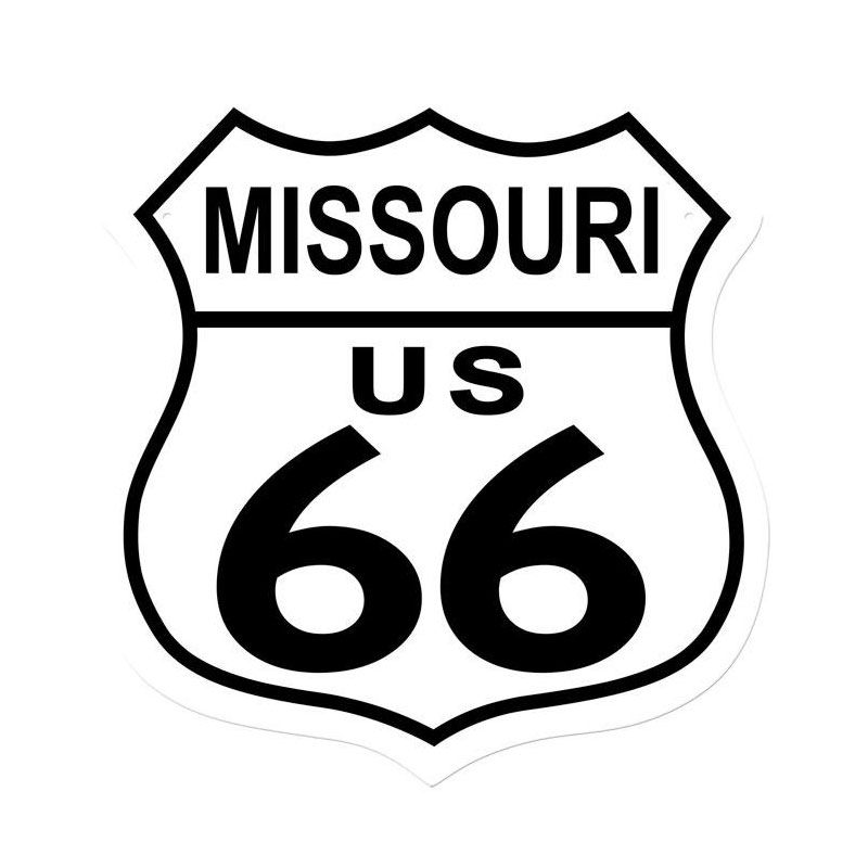 Route 66 Missouri Vintage Sign 15 x 15 inches