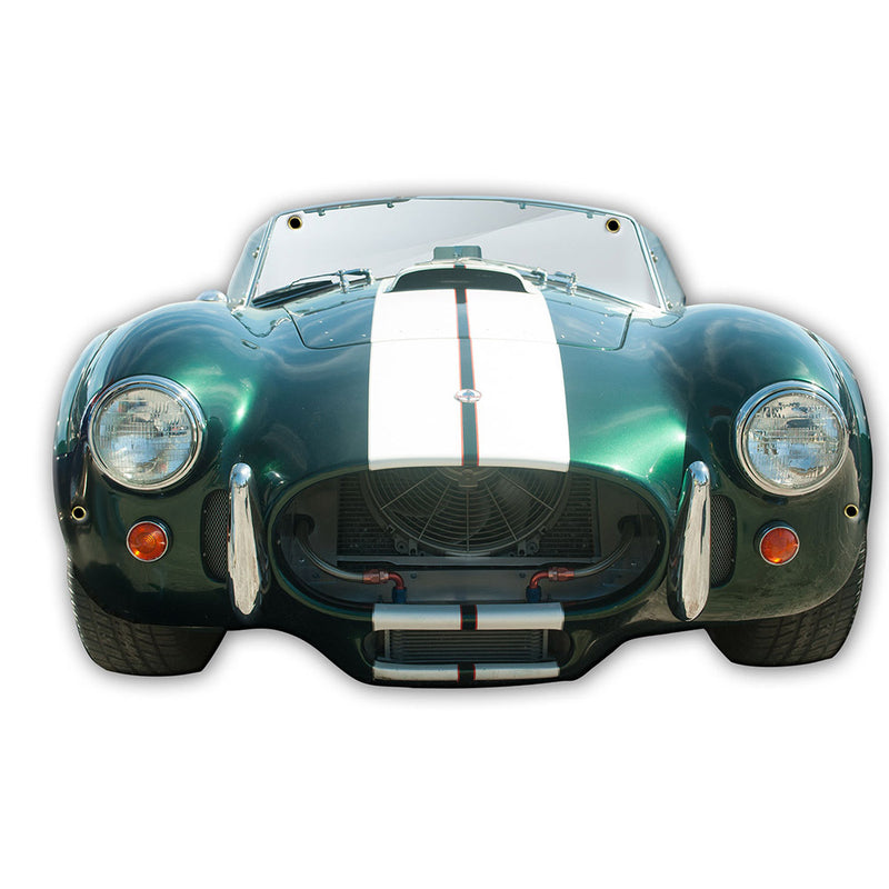 1965 Shelby Cobra 427 20 Gauge Metal Wall Sign, 25 x 14.75 inch USA Made, Green, Premium Size