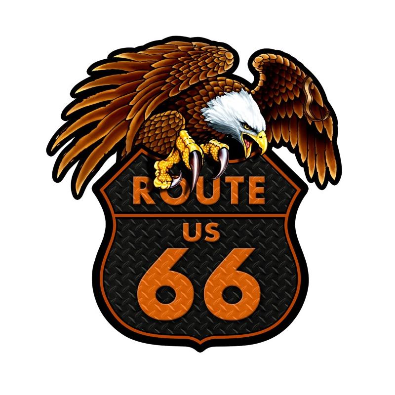Route 66 Eagle Vintage Sign 16 x 18 inches