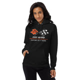 Corvette C3 Personalisiertes Racing Flag Logo Unisex Fleece Hoodie