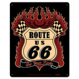 Route 66 Kicks Vulture Kulture Vintage Metal Sign 12 x15 inches